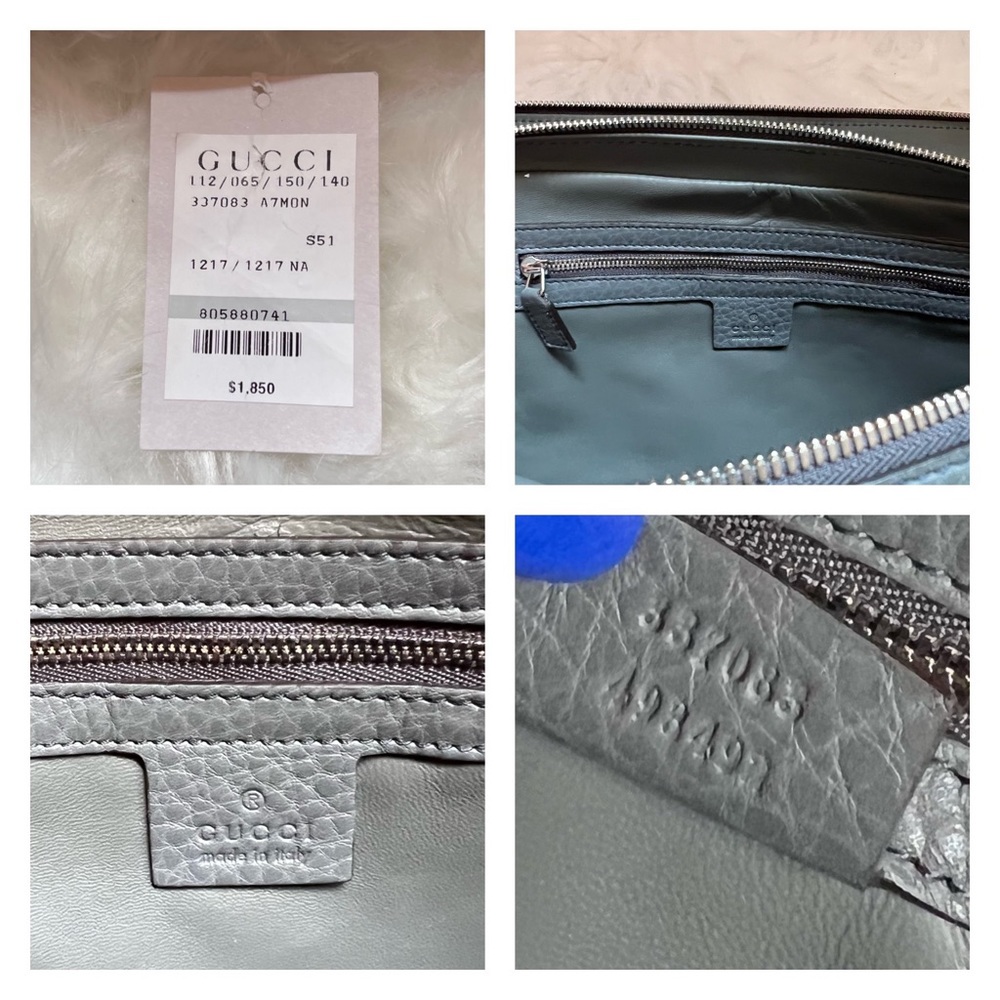 New! GUCCI Soho GG Logo Calfskin Logo Bag - Picture 14 of 14